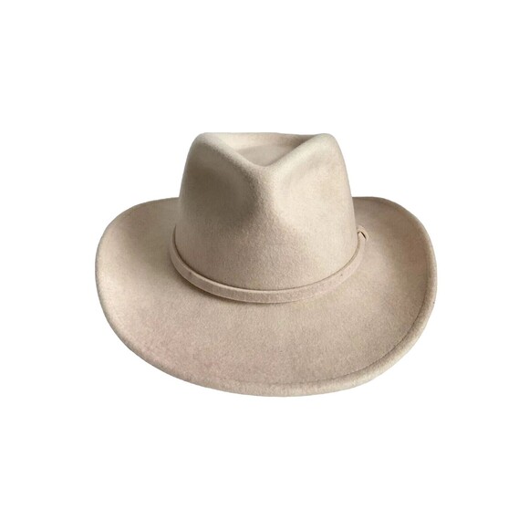 Mossant Paris Hat Size M Pink Felt Fedora Trail Dusted Australian Wool - Picture 1 of 14